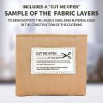 TitanRF Radiation Shielding Blackout Curtains, 2 Panels