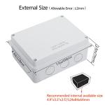 LeMotech IP65 Weatherproof Junction Box for Electronics