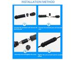 Waterproof 3-Pole Cable Connector for Outdoor Use
