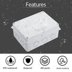 LeMotech IP65 Weatherproof Junction Box for Electronics