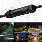 Waterproof 3-Pole Cable Connector for Outdoor Use