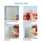 Clear Vertical Blind Repair Tabs Kit - 60 PCS