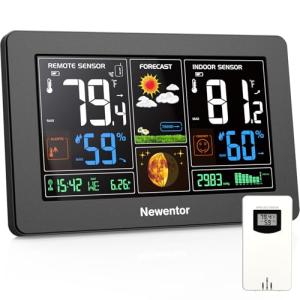 Newentor Wireless Weather Station with Color Display