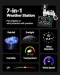 VEVOR 7-in-1 Wi-Fi Weather Station with APP