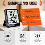 Ayawiss Digital Indoor Thermometer and Humidity Gauge