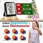 Antonki 2-Pack Digital Indoor Thermometer & Hygrometer