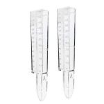 DARALIS Clear Rain Gauge 2-Pack for Garden