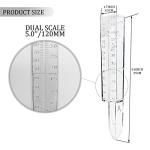 DARALIS Clear Rain Gauge 2-Pack for Garden