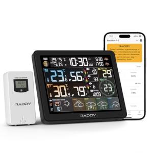 Raddy N80 WiFi Weather Station with App Display