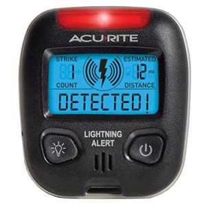 AcuRite Portable Lightning Detector – Black
