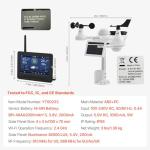 VEVOR 7-in-1 Solar Wi-Fi Weather Station