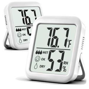 Antonki 2 Pack Digital Thermometer and Hygrometer