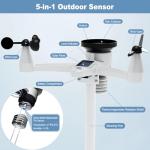 Urageuxy WiFi Weather Station with Rain Gauge
