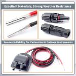 Erchon Solar Cable Entry Gland with 10Ft Cord