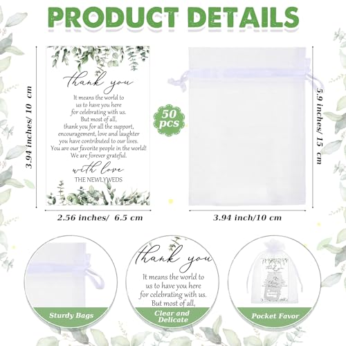 50 Wedding Favors: Keychain Bottle Openers & Cards