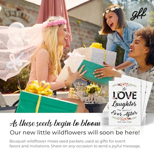 White Love and Laughter Seed Packet Favors