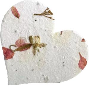 Wildflower Seed Paper Hearts - Bulk Set of 100