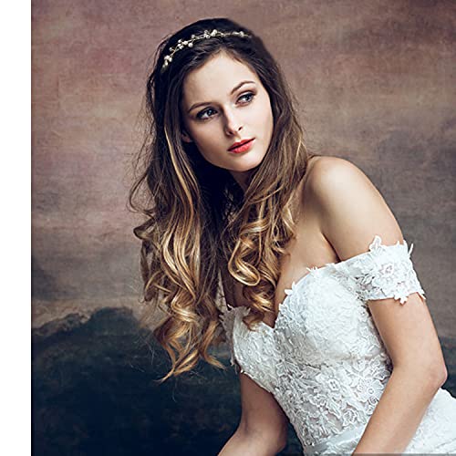 Silver Rhinestone Bridal Headband with Crystal Accents