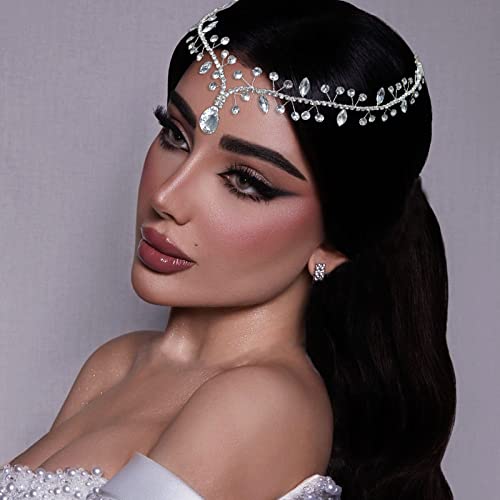 Rhinestone Bridal Headband for Wedding Hair