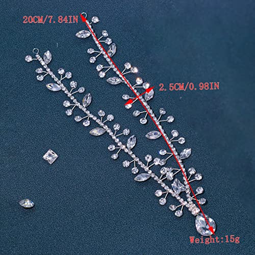 Rhinestone Bridal Headband for Wedding Hair