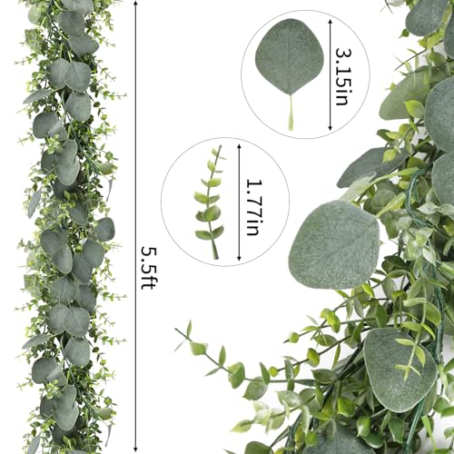 5pcs Artificial Eucalyptus Garland for Weddings & Decor