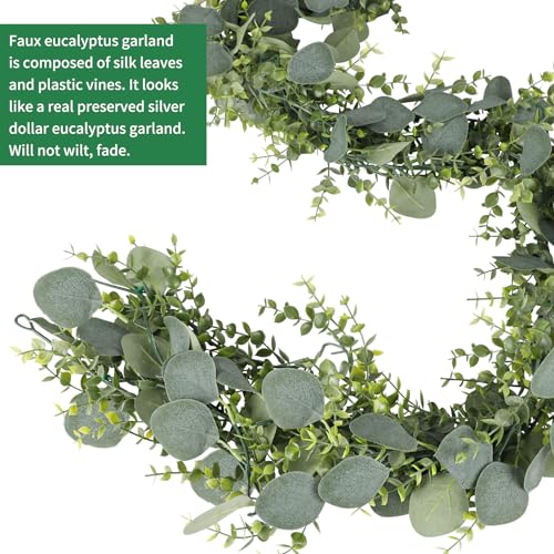 5pcs Artificial Eucalyptus Garland for Weddings & Decor