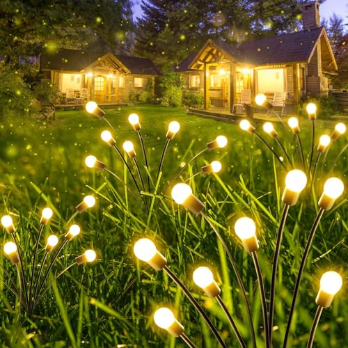 Set of 6 Solar Firefly Garden Lights