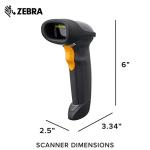 Symbol LS2208 Laser Scanner with Gooseneck Stand