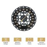 Lily's Home Wall Dial Thermometer for Indoors/Outdoors