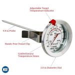 Escali AHC1 Stainless Steel Candy Thermometer with Clip