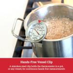 Escali AHC1 Stainless Steel Candy Thermometer with Clip