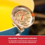 Escali AHC1 Stainless Steel Candy Thermometer with Clip