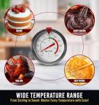 Candy Thermometer with Pot Clip for Frying