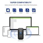 Eyoyo Mini 1D Bluetooth Barcode Scanner, 3-in-1