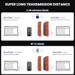 Eyoyo Mini 1D Bluetooth Barcode Scanner, 3-in-1