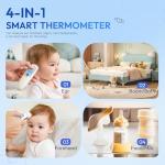 Digital Ear and Forehead Thermometer with Fever Alarm