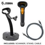 Symbol LS2208 Laser Scanner with Gooseneck Stand