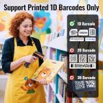 Wireless Barcode Scanner with Battery Level Indicator