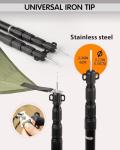 Heavy Duty Adjustable Tarp Poles Set of 2