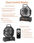 ADUST Portable Camping Fan with LED Light
