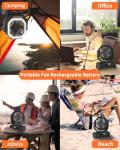 ADUST Portable Camping Fan with LED Light