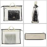 Peohud 12 Pack Clear Handbag Storage Bags