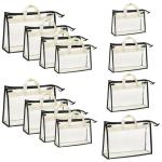 Peohud 12 Pack Clear Handbag Storage Bags