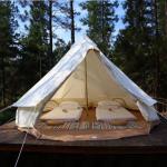 Luxury Waterproof Family Glamping Bell Tent 4M