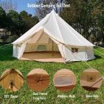 Luxury Waterproof Family Glamping Bell Tent 4M