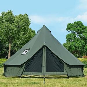 WaldZimmer 13.1ft Canvas Bell Tent for 4-5