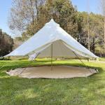 Luxury Waterproof Family Glamping Bell Tent 4M