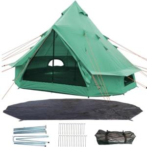 DANCHEL OUTDOOR B1 Waterproof Portable Family Bell Tent