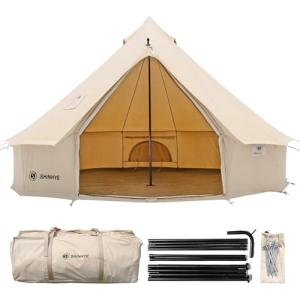 Canvas Bell Tent for Year-Round Camping and Glamping