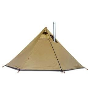 Lightweight 4-Person Tipi Tent with Stove Jack